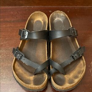 Birkenstock Mayari Birko-flor sandals, in black, size 39